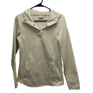 Columbia Knit Sweater Long Sleeve Pullover Button Size Small Woman’s